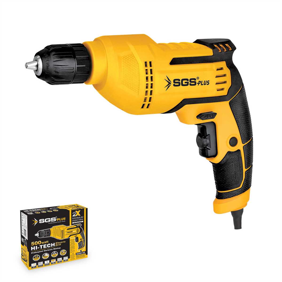 SGS Darbesiz Matkap 500 Watt (10/Koli)✓